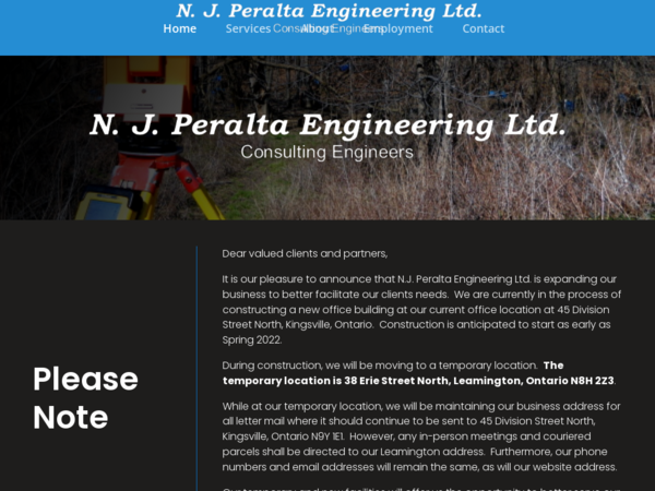 Peralta N J Engineering Ltd