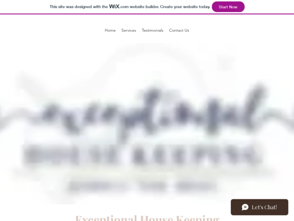 Exceptional House Keeping