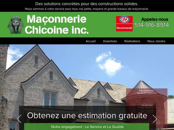 Maçonnerie Chicoine